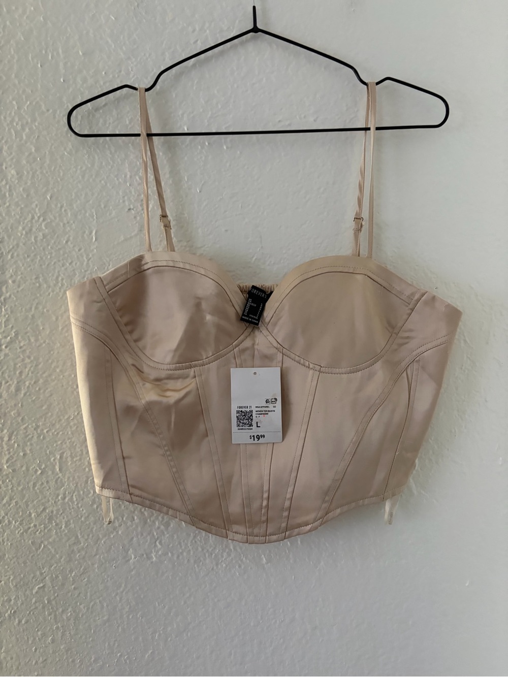 Forever 21 Bustier Crop Top - Nude